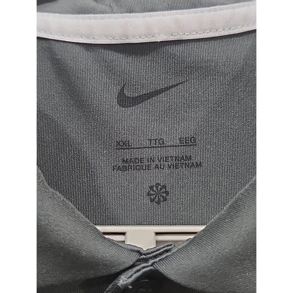 Nike Golf Dri-fit Standard fit Gray Polo Golf Shirt Mens Sz XXL